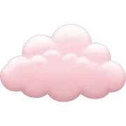 pastel pink cloud sticker