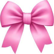 Pink bow sticker