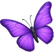  Purple Butterfly   sticker