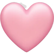 Baby Pink heart  sticker