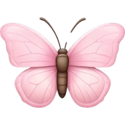 adorable light pink butterfly sticker