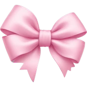 light pink bow  sticker