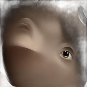realistic portrait of a boy sticker