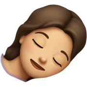 Brunette girl sleeping sticker