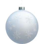 White Christmas decoration sticker
