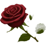 Dark red rose sticker