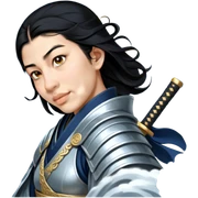 Moonlit Samurai sticker