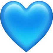blue heart sticker