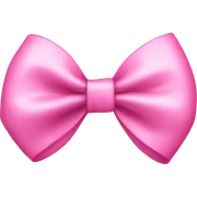 pink bow sticker
