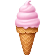 pastel pink ice cream sticker