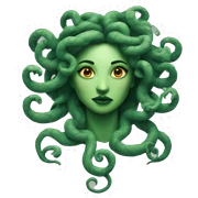 Medusa tattoo sticker