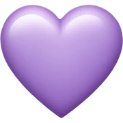 light Purple Heart sticker