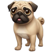 Pug dog sticker