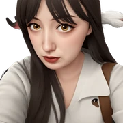girl with animal ears sticker