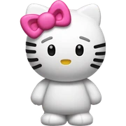 3d hello kitty sticker