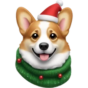 Christmas sweather in corgi sticker