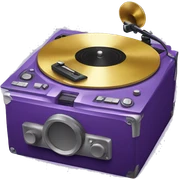 Purple Vinyl player sticker