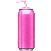 Pink energy drink cute girly glittery  sticker
