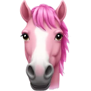 pink horse  sticker