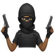 Robber Emoji sticker