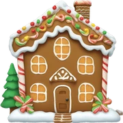 gingerbread house sticker