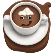Hot chocolate Aethstic  sticker