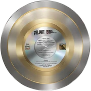 platinum album plaque  sticker