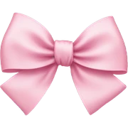 light pink ribbon bow sticker