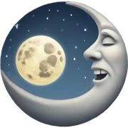 Full moon mystical sticker