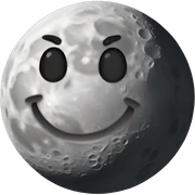 Moon sticker