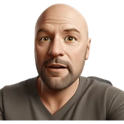 bald man with beard portrait sticker