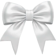 White bow sticker
