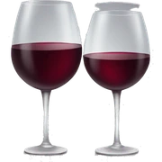 glass of red wine sticker