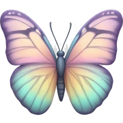 Pastel butterfly  sticker