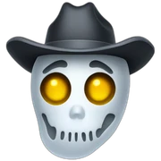 ghost cowboy sticker