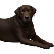 realistic dog on wooden floor sticker