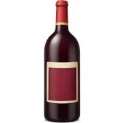 Red wine bag sticker