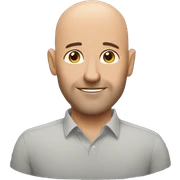 bald husband sticker