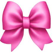 Pink bow sticker