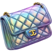 Iridescent Chanel bag sticker