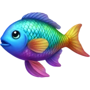 Rainbow fish  sticker