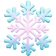 pastel pink snowflake  sticker
