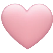 Light pink heart sticker