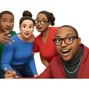 christmas gathering with friends sticker