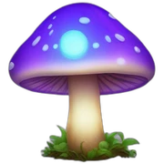 glowing mushroom sticker