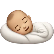 Sleeping cute baby sticker
