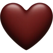Dark red heart  sticker