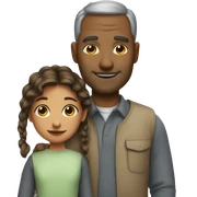 Father daughter sticker