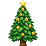 Christmas tree sticker