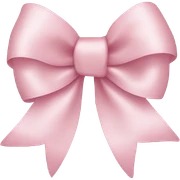 light pink ribbon bow sticker